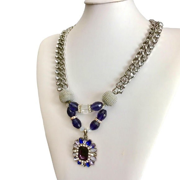 Handmade Jewelry - Royal Blue Pendant Necklace